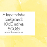 Yellow Watercolour Backgrounds