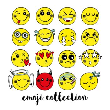 Emoji clipart commercial use, vector graphics by JessicaUs | TPT