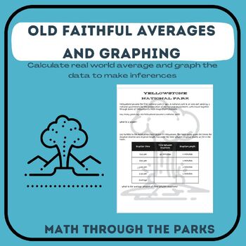 Preview of Yellowstone NP Old Faithful Averages Graphing and Real World Application