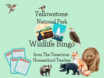 Preview of Yellowstone NP Wildlife Bingo Classroom Set