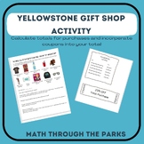 Yellowstone National Park Gift Shopping Activity