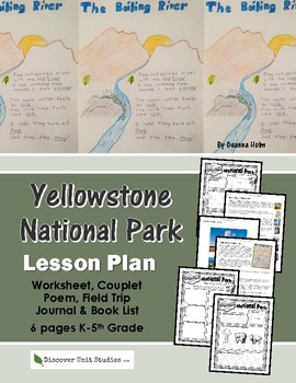 yellowstone travel journal printable for kids