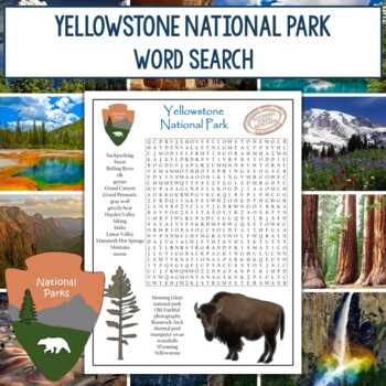 Preview of Yellowstone National Park Word Search