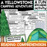 Yellowstone Reading Comprehension Escape Room Fun End of Y