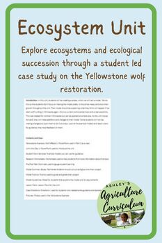 Preview of Yellowstone Wolf Ecosystem Unit