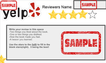 Preview of Yelp Book Review