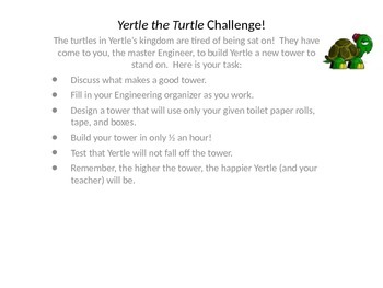 Preview of Yertle the Turtle STEM challenge