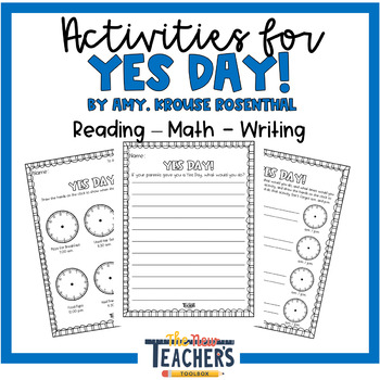 Preview of Yes Day! Text Companion- ELA + Math