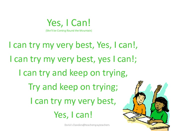 Preview of Yes, I Can! song
