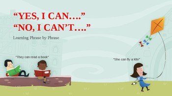 Preview of Yes, I Can. No, I Can't. {PowerPoint Lesson}