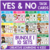 Yes & No Picture Question Task Card Bundle