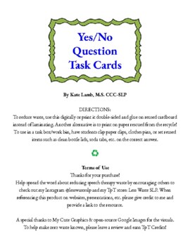 Preview of Yes/No Question Task Box