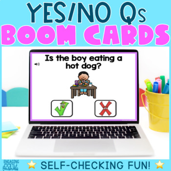 Preview of Yes No Questions 2 Levels Preschool Kindergarten Speech Therapy