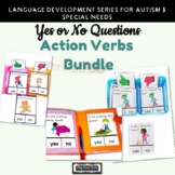 Yes No Questions Action Verbs Bundle | speech therapy
