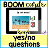 Yes No Questions Beach Vocabulary - Boom Cards