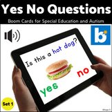 Yes No Questions Speech Therapy BOOM CARDS™ Set 1