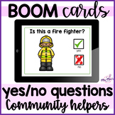 Yes No Questions: Community Helpers: Boom Cards
