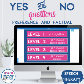 Preview of Yes No Questions | Factual | Preference | Speech Therapy | Core Words