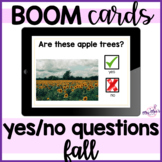 Yes No Questions: Fall: Boom Cards