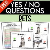 Yes/No Questions - Pets (Freebie) with Real Pictures | Spe