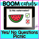 Yes No Questions: Picnic: - Boom Cards -