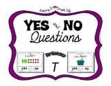 Yes No Questions with Visuals ~ Letter T Sound / Sight Rec