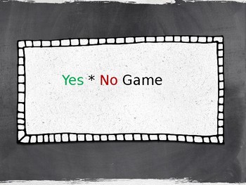Preview of Yes/No Thesis Game