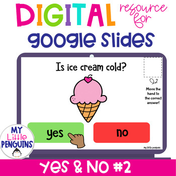 Preview of Yes and No Questions #2 for Google Slides (also as an Easel Assessment)
