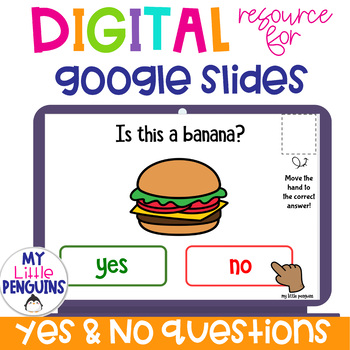 Preview of Yes and No Questions for Google Slides (also as an Easel Assessment)