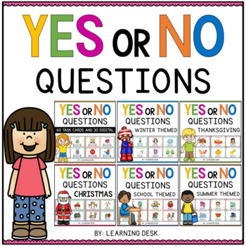 Preview of Yes No Questions Speech Therapy | Yes Or No Questions Kindergarten First Grade