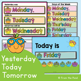 Days of the Week Poster | Yesterday Today Tomorrow