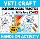 Yeti Craft | Trace and Cut Winter Activity for Preschool a