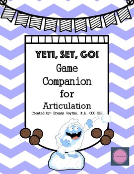 YETI, SET, GO! GAME COMPANION, ARTICULATION (SPEECH & LANGUAGE THERAPY)