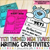 Yeti Themed New Years Writing Activity & Bulletin Board