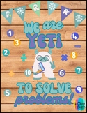 Yeti To Solve Problems Classroom Door or Bulletin Board