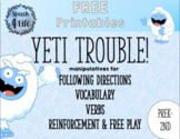 Yeti Trouble! | FREEBIE | Follow Directions | Reinforcemen