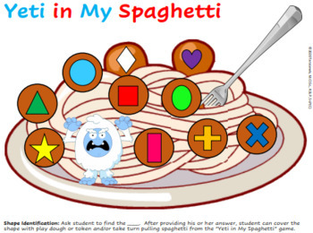 Yeti Spaghetti Digital Editable Speech Game for Teletherapy or iPad - The  Simply Speaking Club