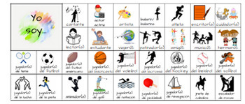 Preview of Yo Soy activity adjectives Spanish vocabulary Chat Mat