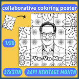Yo-Yo Ma Collaborative Coloring Poster/ Asian American & P