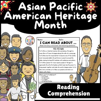 Preview of Yo-Yo Ma Reading Comprehension / Asian Pacific American Heritage Month