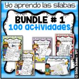 Yo aprendo las sílabas en Español / Syllable Worksheets in