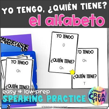 Preview of Alphabet Spanish Vocab Game | Alfabeto | Yo tengo, ¿Quién tiene?