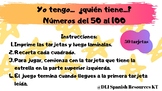 Yo tengo... quien tiene? Números del 50 al 100 (50 tarjetas)