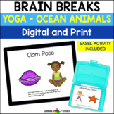 Yoga Poses for Kids with  Ocean Animals