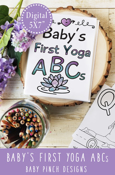 Preview of Yoga ABC Cards for Health, Wellness and Physical Education, Classroom Display
