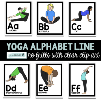 Yoga Alphabet Line By Allie Szczecinski With Miss Behavior Tpt