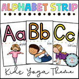 Yoga Alphabet Strip | Zen-inspired Classroom Decor | Digit