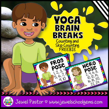 Preview of Yoga Brain Breaks FREE | Counting and Skip Counting Activities SAMPLER