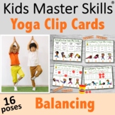 Yoga Cards - Clip Cards with 16 Poses for BALANCING