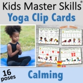 Yoga Cards - Clip Cards with 16 Poses for CALMING